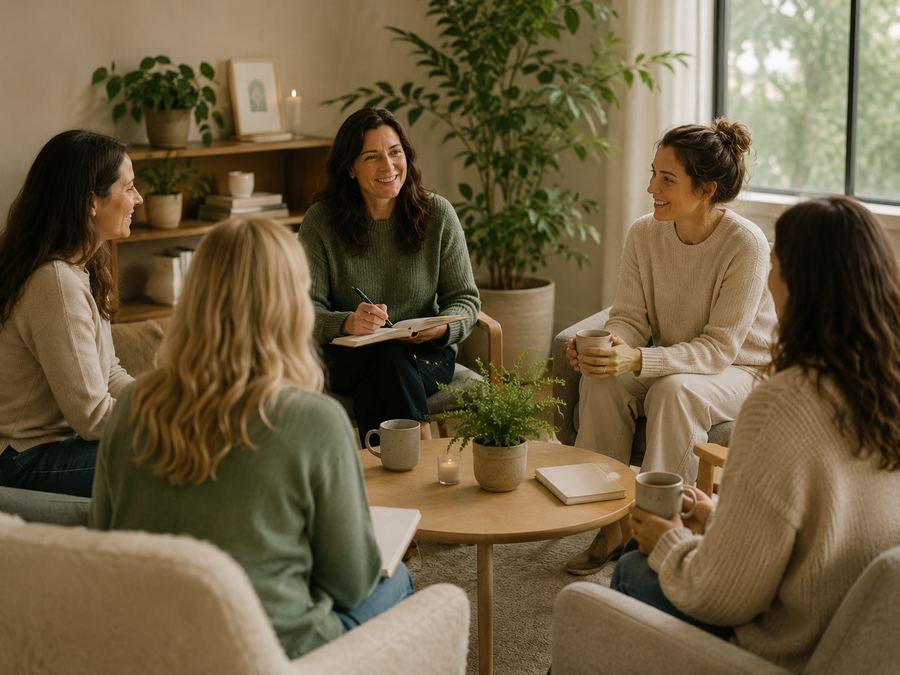Reflect, Reframe, Reset group programmes for women, facilitated by Chartered Behavioural Psychologists.